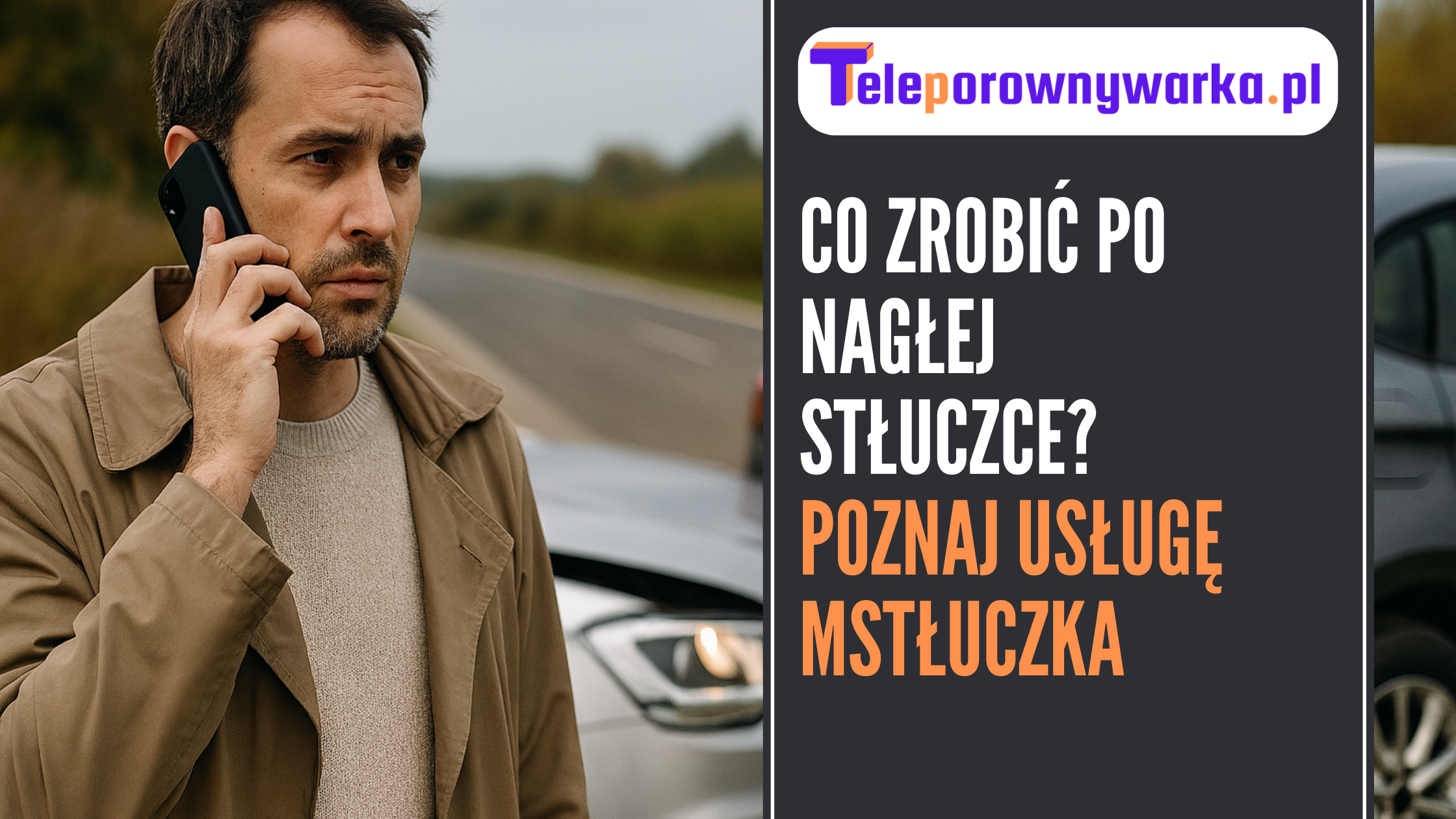 Wizualizacja tekstu ,,Co zrobić po nagłej stłuczce?''