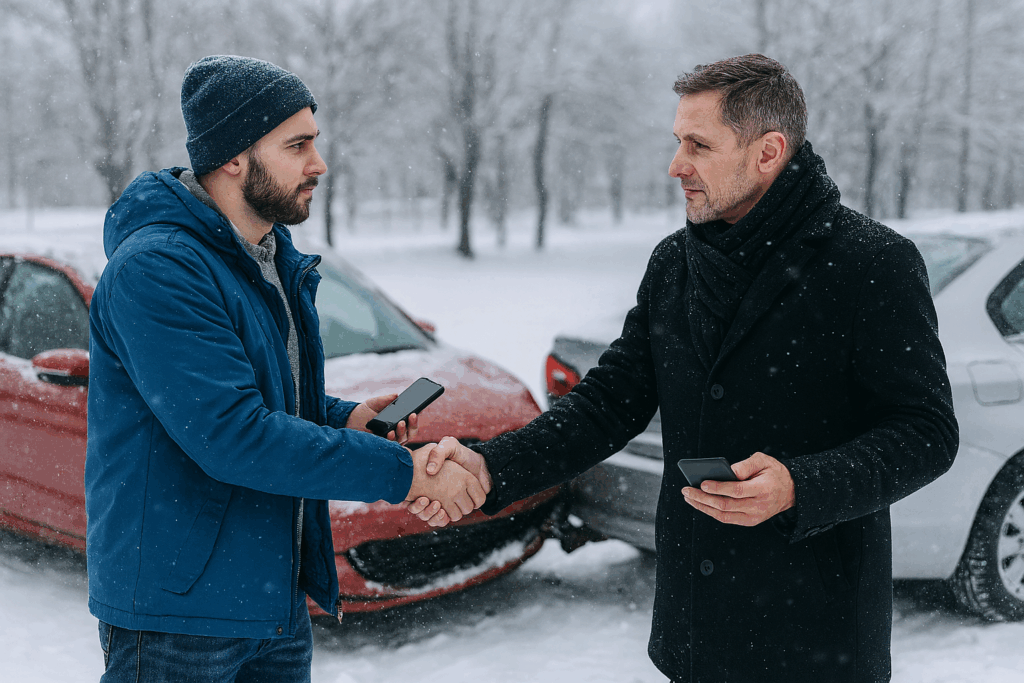 Ilustracja korzystania z aplikacji mStłuczka
