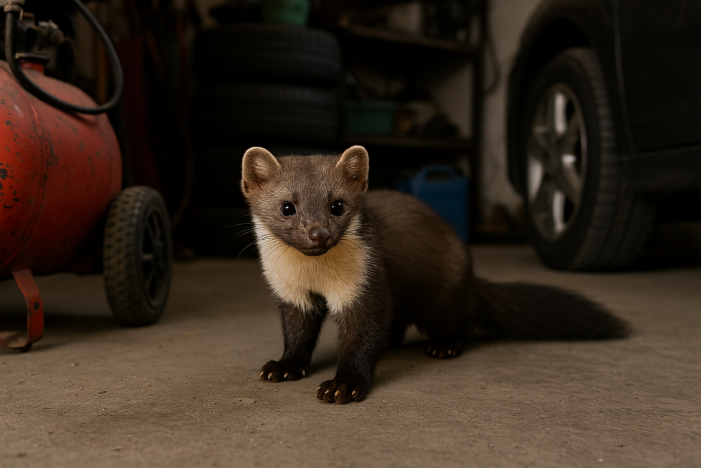 Ilustracja kuny, zwierzęcia
