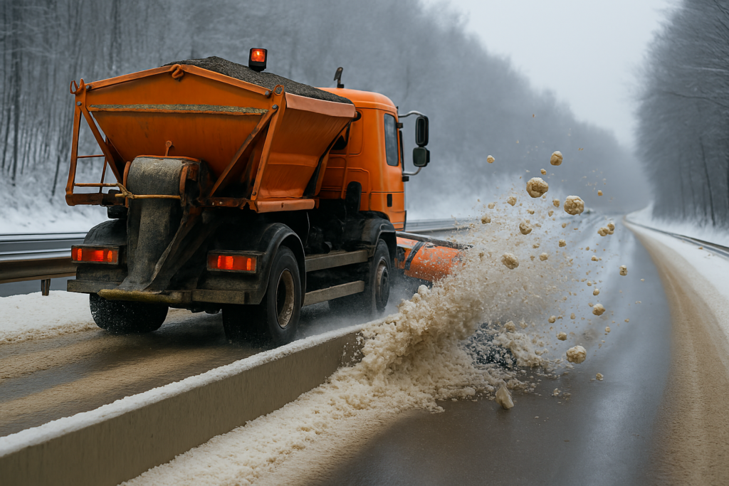 Ilustracja pługopiaskarki
