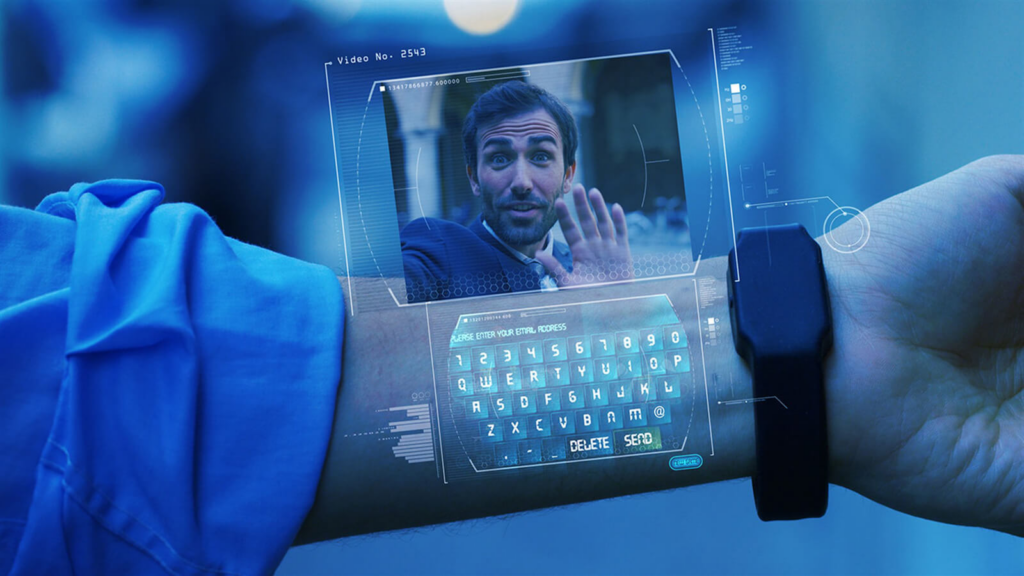 scena rozmowy z hologramem
