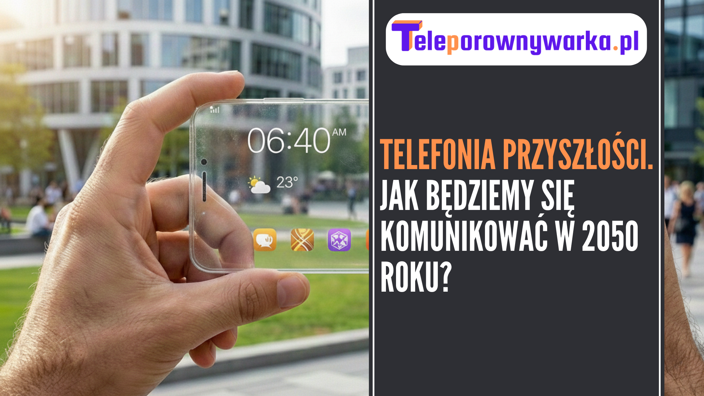 ilustracja tekstu telefonia przyszłości