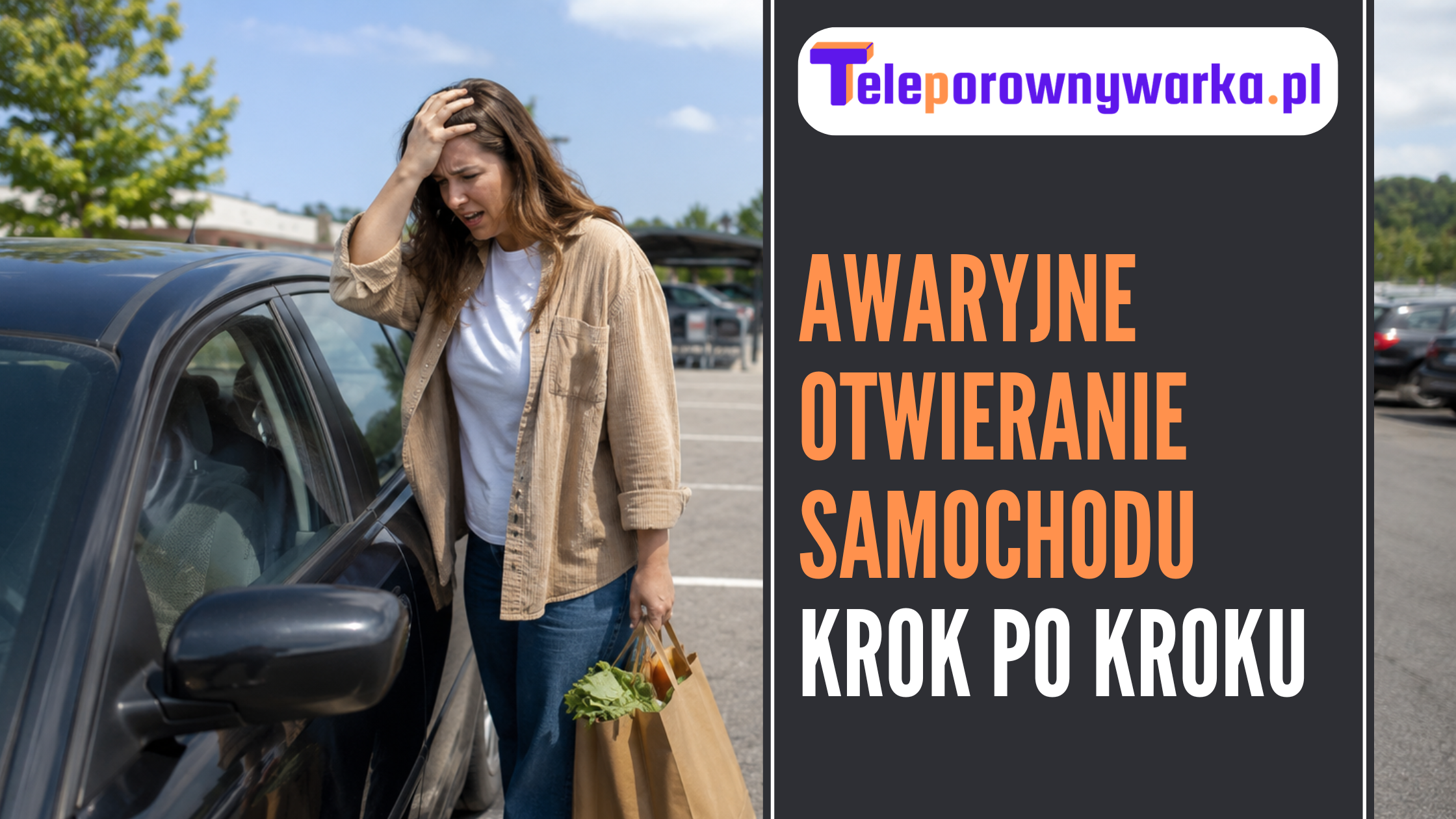 awaryjne otwieranie samochodu - ilustracja poglądowa